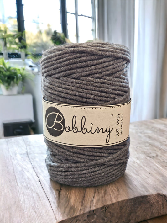 Solid Charcoal Macrame