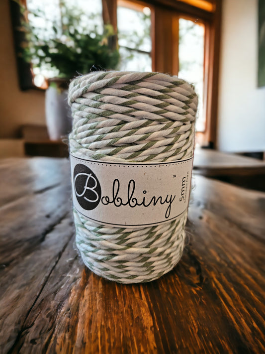 Striped Magic Green Macrame