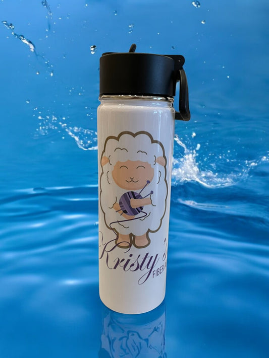 Kristy's Fiber Arts Water Bottle