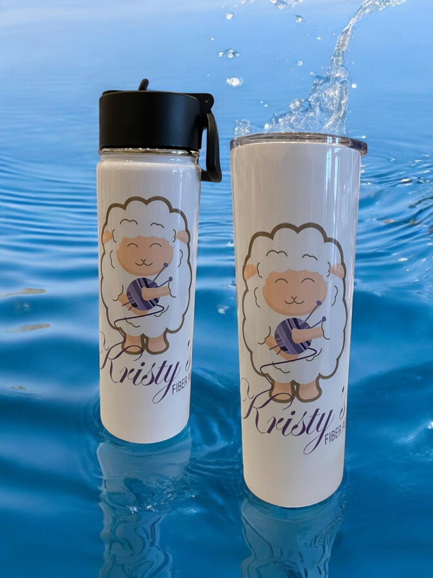 Kristy's Fiber Arts Water Bottle