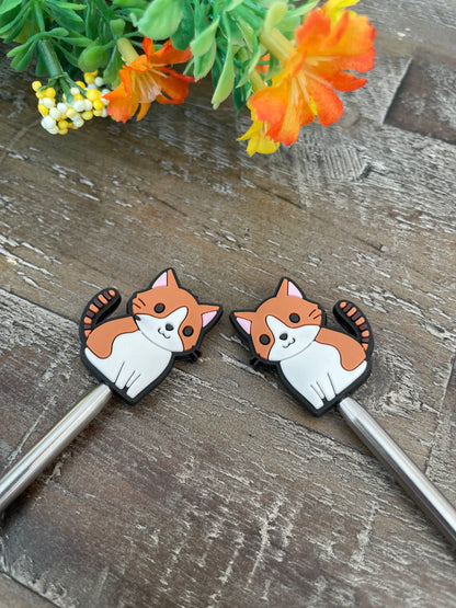 Knitting Needle End Stoppers (Pairs of Cats)