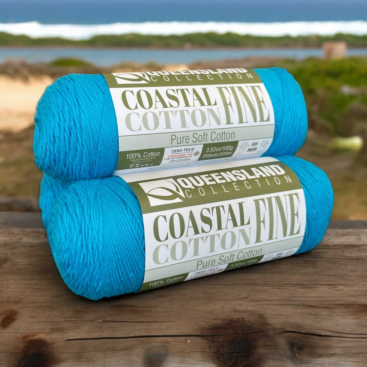 Queensland Coastal Cotton Fine - Azure