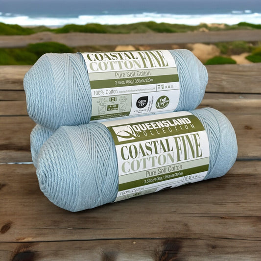 Queensland Coastal Cotton Fine - Powder Blue