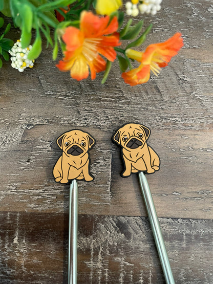 Knitting Needle End Stoppers (Pairs of Dogs)