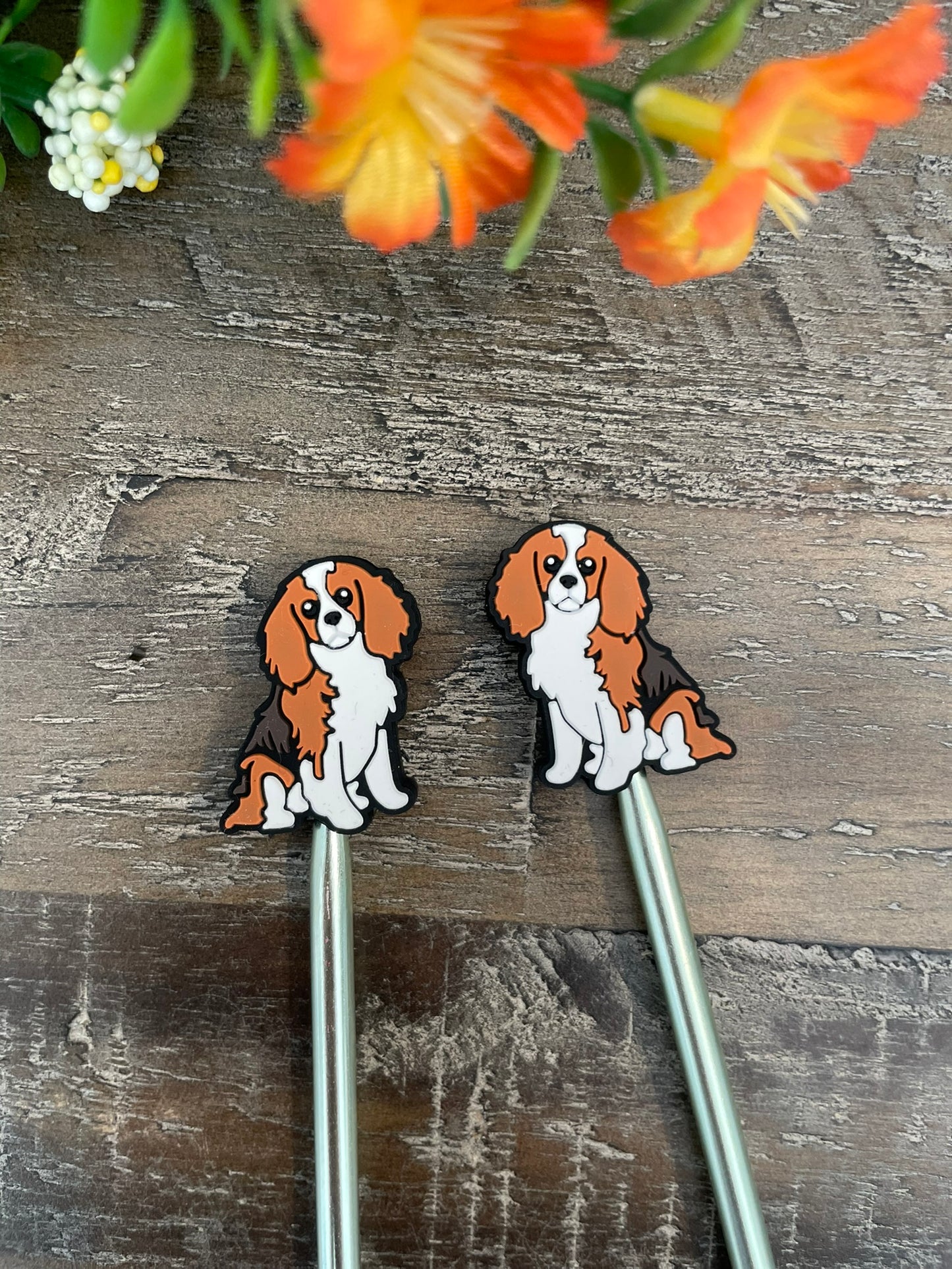 Knitting Needle End Stoppers (Pairs of Dogs)