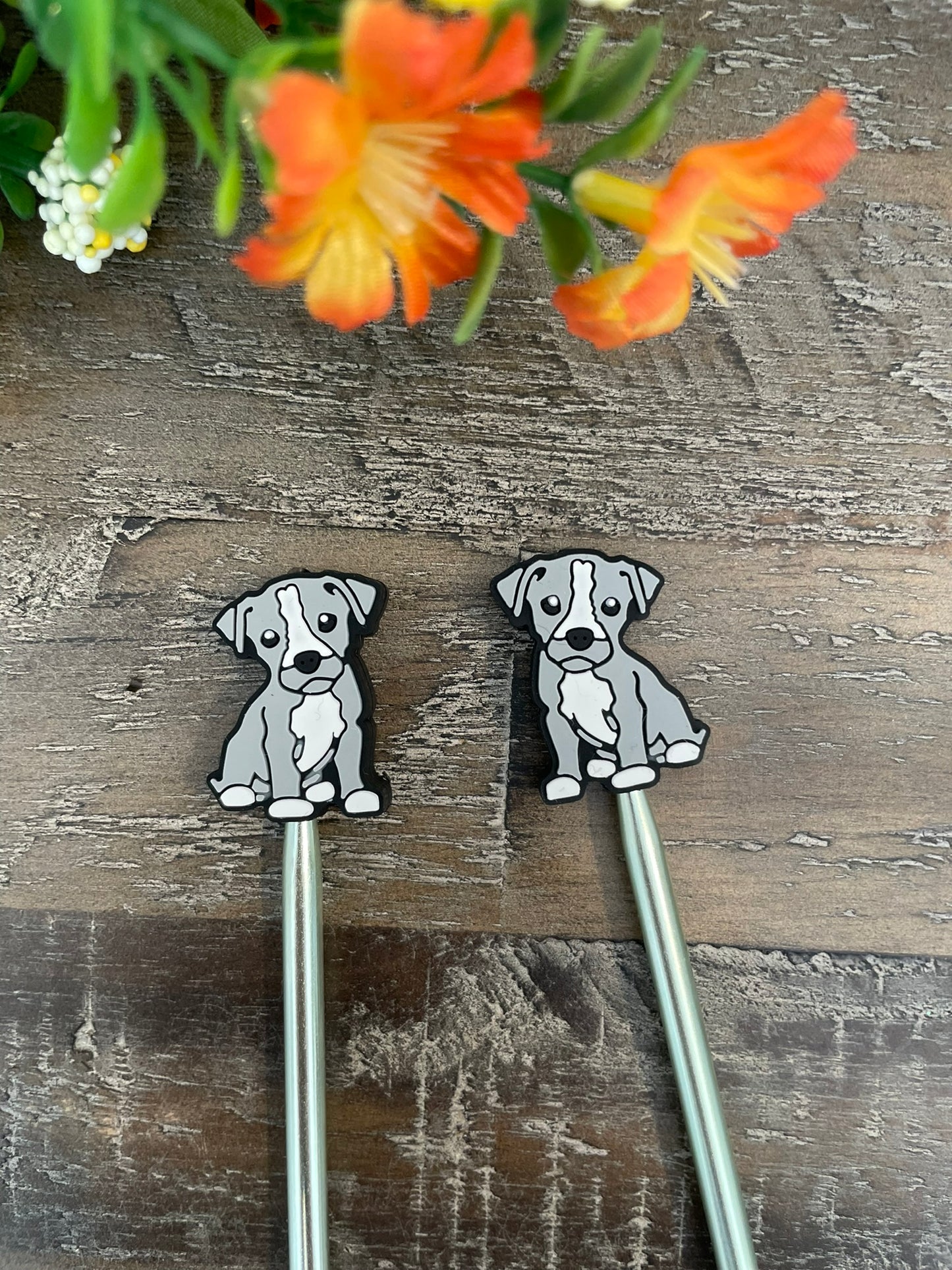 Knitting Needle End Stoppers (Pairs of Dogs)