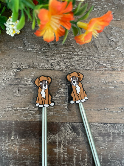 Knitting Needle End Stoppers (Pairs of Dogs)