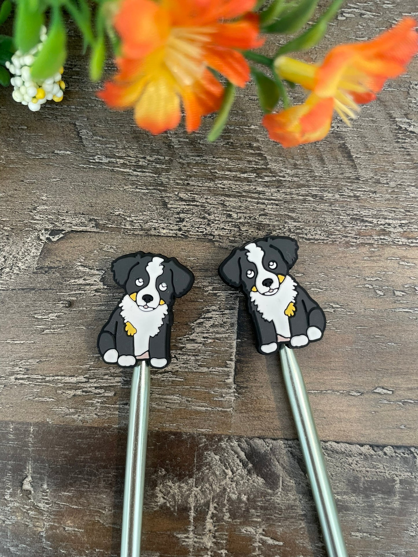 Knitting Needle End Stoppers (Pairs of Dogs)